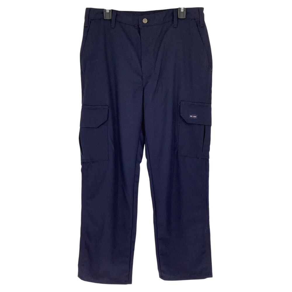 Tyndale Men's 33x30 Arc Rated Flame Resistant Workwear Navy Cargo Pants I26-2